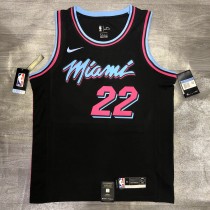 NBA Heat crew crew black 22 Jim Butler with chip 1:1 Quality