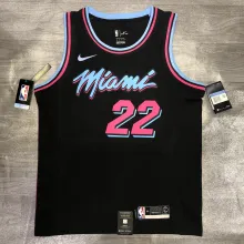 NBA Heat crew crew black 22 Jim Butler with chip 1:1 Quality
