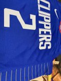 NBA Clipper home【customized】Leonard No.2 1:1 Quality