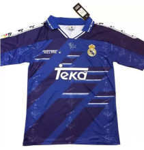 1994-1996 Retro Real Madrid Away Blue 1:1 Quality Soccer Jersey
