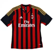 2013-2014 AC Milan Home Fans 1:1 Retro Soccer Jersey