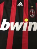 2006-2007 AC Home Long Sleeve 1:1 Quality Retro Soccer Jersey
