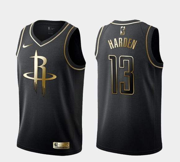 NBA Rocket 13 black gold 1:1 Quality