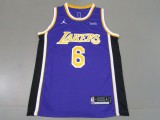 NBA Lakers # 6 James award purple 1:1 Quality
