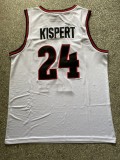 NCAA University of Gonzaga #24 white university Jersey 1:1 Quality