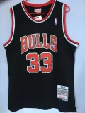 NBA Mitchell & Ness bull 33 black 1:1 Quality
