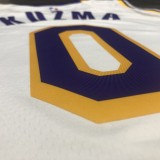 NBA Laker crew neck retro white No. 0 Kuzma with chip 1:1 Quality