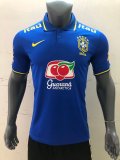 22/23 Brazil Polo Blue Fan 1:1 Quality Soccer Jersey