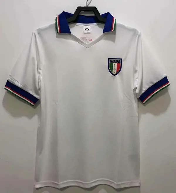 1982 Italy Away 1:1 Quality Retro Soccer Jersey