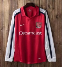 2000 Arsenal Home Long sleeve 1:1 Retro Soccer Jersey