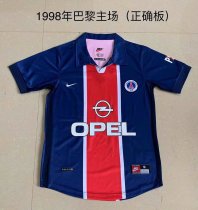 1998 Paris Home 1:1 Quality Retro Soccer Jersey