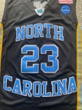 University of North Carolina #23 Black University Jersey 1:1 Quality