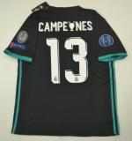 2017/18 Real Madrid Away Black UCL Final 1:1 Quality Retro Soccer Jersey