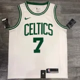 NBA Celtics retro white No. 7 Jerome Brown with chip 1:1 Quality