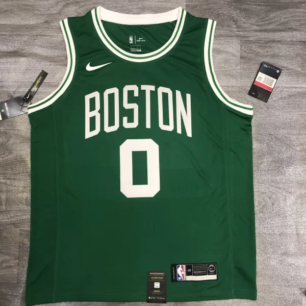 NBA Celtics Retro Green 0 Tatum with chip 1:1 Quality