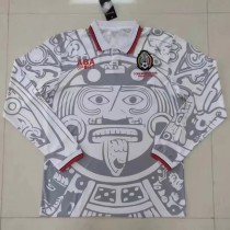 1998 Mexico Away Long Sleeve 1:1 Retro Soccer Jersey