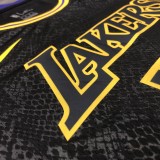 NBA Laker crew neck black snake 23 James with chip 1:1 Quality