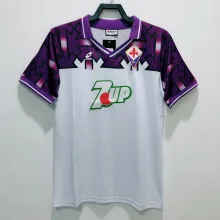 1992-1993 Fiorentina Away Fans 1:1 Quality Retro Soccer Jersey