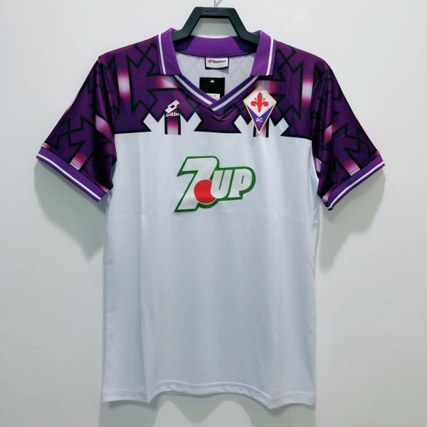 1992-1993 Fiorentina Away Fans 1:1 Quality Retro Soccer Jersey