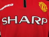 98/99 Manchester United Home 1:1 Quality Retro Soccer Jersey