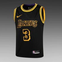 NBA Laker black Davis No.3 1:1 Quality