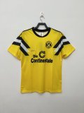 1989 Dortmund Home Yellow Retro Soccer Jersey