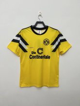 1989 Dortmund Home Yellow Retro Soccer Jersey