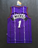 NBA Raptors (mesh print) 1 McGrady white purple 1:1 Quality