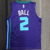 NBA Hornets Jordan BALL #2 Top Quality Hot Pressing 1:1 Quality