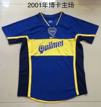 2001 Boca Home Fans 1:1 Quality Retro Soccer Jersey