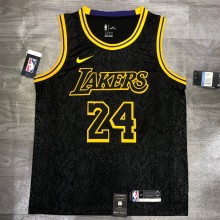 NBA Laker crew black snake 24 Kobe with chip 1:1 Quality