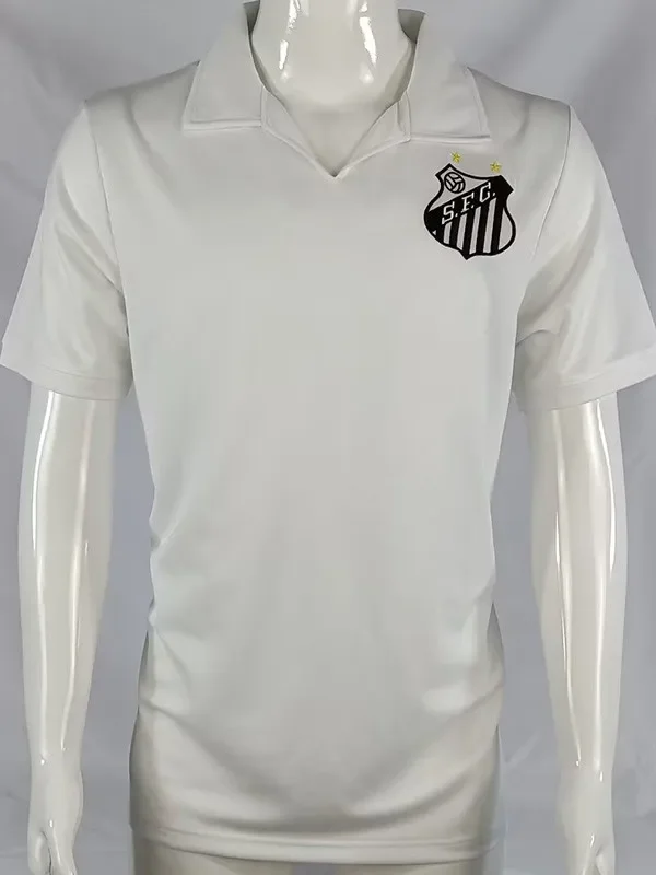 1970 Santos FC White 1:1 Quality Soccer Jersey