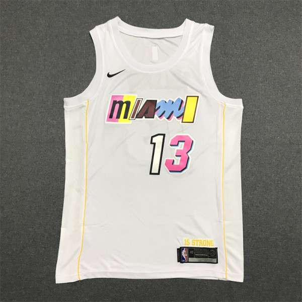 22/23 Heat Adebayo #13 White City Edition 1:1 Quality NBA Jersey