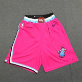 19/20 Heat Pink Earned Edition 1:1 Quality NBA Pants