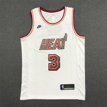 22-23 Heat WADE #3 White 1:1 Quality NBA Jersey