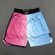 20/21 Heat Pink Blue City Edition 1:1 Quality NBA Pants