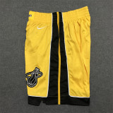 20/21 Heat Yellow Earned Edition 1:1 Quality NBA Pants