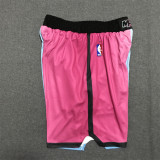 20/21 Heat Pink Blue City Edition 1:1 Quality NBA Pants