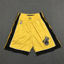 20/21 Heat Yellow Earned Edition 1:1 Quality NBA Pants