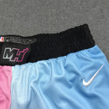20/21 Heat Pink Blue City Edition 1:1 Quality NBA Pants