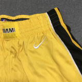 20/21 Heat Yellow Earned Edition 1:1 Quality NBA Pants