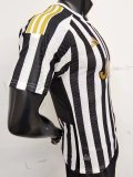 23/24 Juventus Black White Player Version 1:1 Quality Soccer Jersey