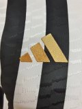 23/24 Juventus Black White Player Version 1:1 Quality Soccer Jersey