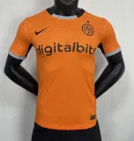 23/24 Inter Milan Third Orange Player Version 1:1 Quality Soccer Jersey