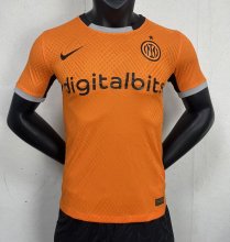 23/24 Inter Milan Third Orange Player Version 1:1 Quality Soccer Jersey