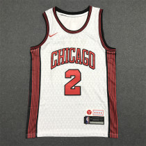 22/23 Bull BALL #2 White City Edition 1:1 Quality NBA Jersey