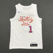 23 NBA 76ers HARDEN #1 White City Edition 1:1 Quality NBA Jersey