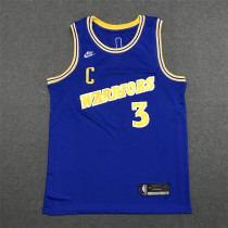 22/23 Warriors POOLE #3 Blue 1:1 Quality Retro NBA Jersey