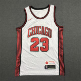 22/23 Bull Jordan #23 White City Edition 1:1 Quality NBA Jersey