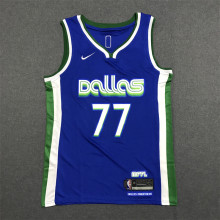 23 Dallas Mavericks DONCIC #77 Blue City Edition 1:1 Quality NBA Jersey